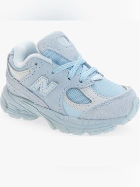 New Balance Kids Light Blue Suede & Mesh Sneakers 2002R Sneaker